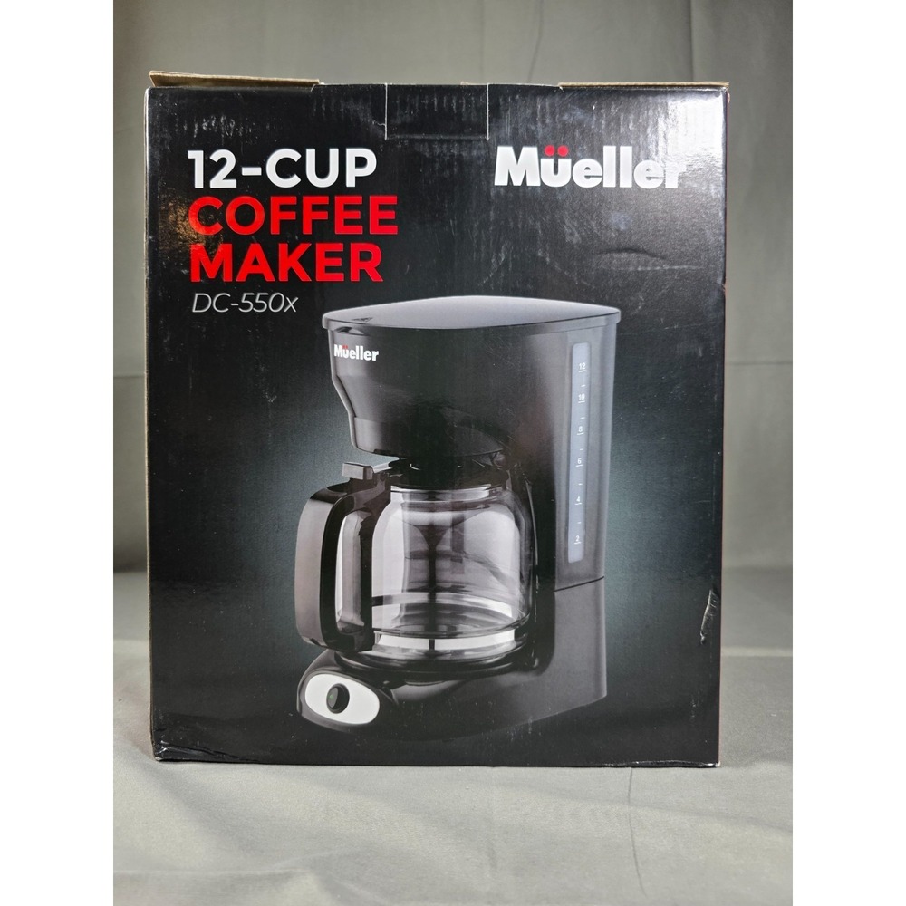 Mueller 12-Cup Drip Coffee‎ Maker  Auto Keep Warm Function Smart Anti-Drip